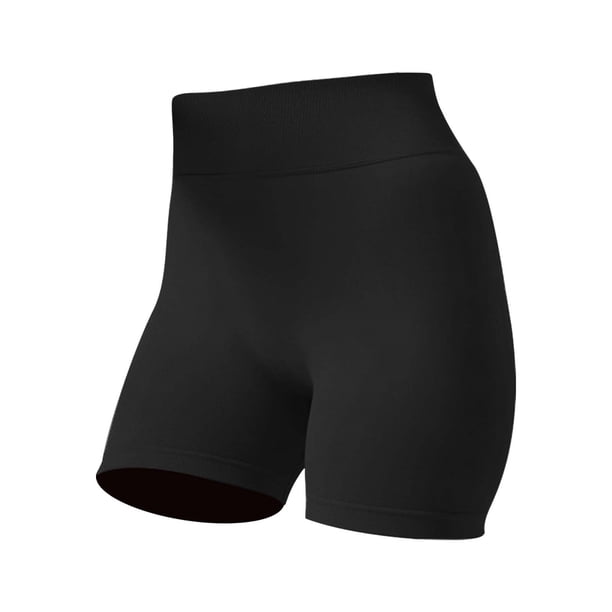 Gibobby Shorts Yoga Pantalones de yoga de cadera de melocotón para mujer Fitness Elástico Transpirable Levantamiento de cadera Deportes casuales Pantalones de fitness para cor(Negro, M)