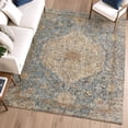 thumbnail image 6 of Addison Rugs Mayfield Premium Machine Washable Traditional Global Blue Rectangle Rug, 9' x 12', 6 of 6