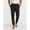 thumbnail image 3 of Real Essentials 3 Pack: Men's Soft Lounge Sleep Joggers - Pajama Pants Drawstring & Pockets (Available in Big & Tall), 3 of 8