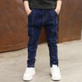 thumbnail image 1 of HAJGJP Jeans Coupe Droite Régulière pour Garçons Pantalon en Denim Décontracté Pantalon en Denim Extensible Pantalon de Printemps pour Garçons Bu2, 9-10 Ans, 1 of 7