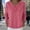Pink, variant on Sweaters for Women Lightweight Solid Color Long Sleeve Casual Knit Pullover Jumper Tops with Lapel Design (Red XXL)