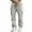 Gray, variant on Turilly Men's Outdoors Cargo Pants Button Zipper Fashion Solid Color Casual Pocket Pants