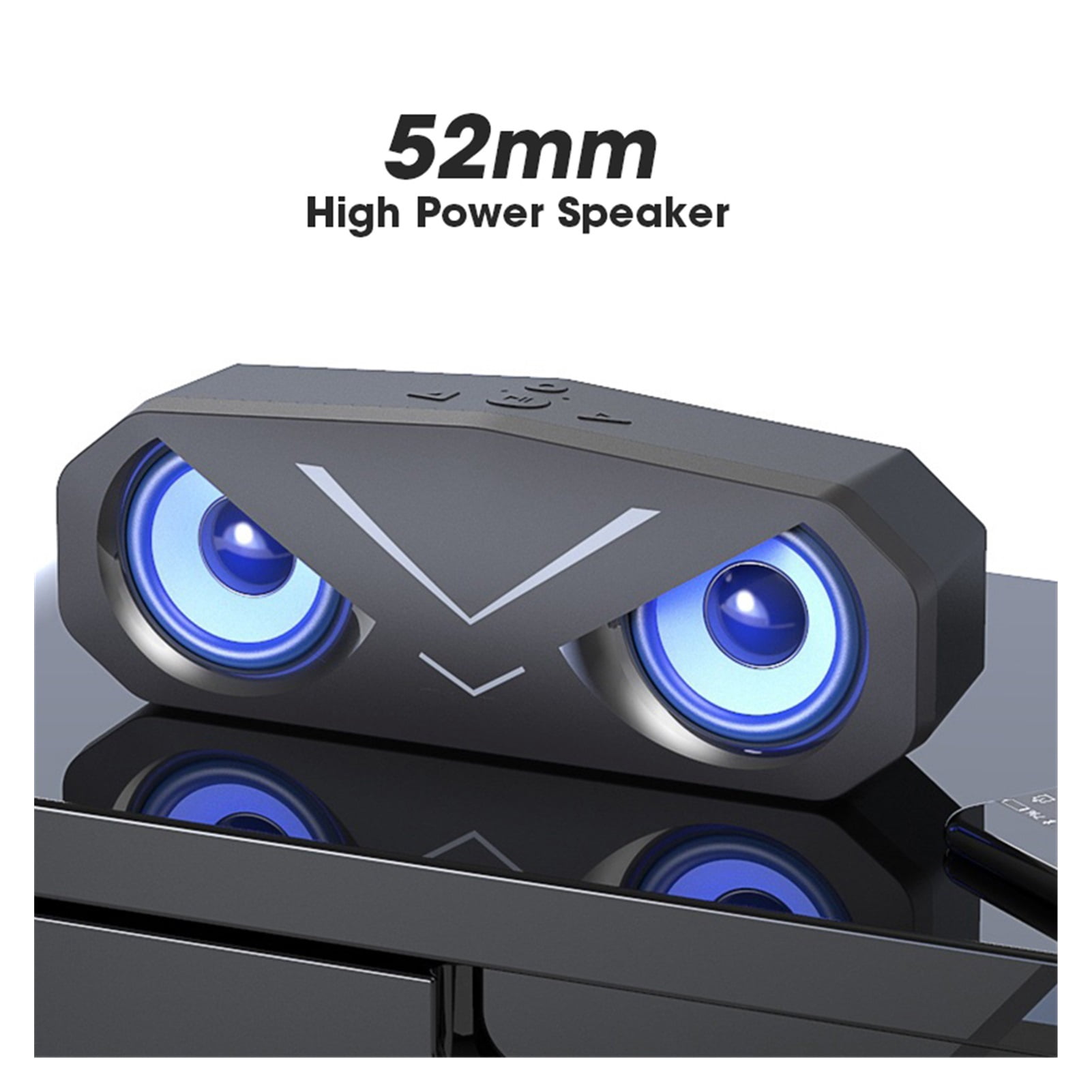 Bluetooth Computer Speaker Stereo Bass Sound Bar LED Dis-play Subwoofer Loudspeaker For PC Laptop Portable Column Support TF Card