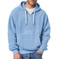 thumbnail image 7 of Mens Waffle Sweatshirts Quarter Zip Long Sleeve Hoodie Oversized Casual Loose Fit Hooded Sweatshirt Spring 2026 Outfit, 7 of 7