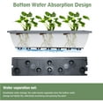 thumbnail image 3 of 6 Pcs 24 inch Window Box Planter, Large Rectangular Flower Planter Boxes with Shelf Insert Plastic for Indoor and Outdoor Garden, Balcony Home Decor (6, 24 inch), 3 of 7