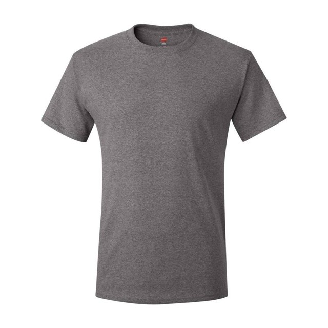 Hanes Men's EcoSmart Crewneck T-Shirt, Charcoal Heathe XL