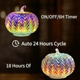 thumbnail image 3 of Mercury Glass Pumpkin LightsTimer Pumpkins Decorations Decorative for Halloween Pumpkin Decorations Fall and Thanksgiving Decor (PK2401S), 3 of 7