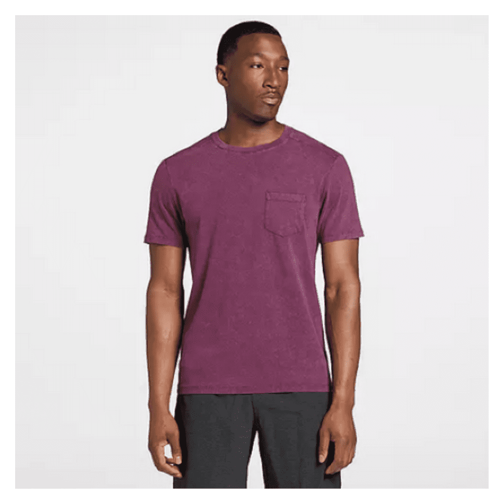 VRST Men's Essential Pocket Tee, Dark Cranberry, L - Walmart.com