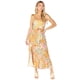 thumbnail image 1 of Vestido de mujer, tirantes con cordones y abertura en el pecho, vestido floral, nueva moda de primavera y verano, 1 of 6
