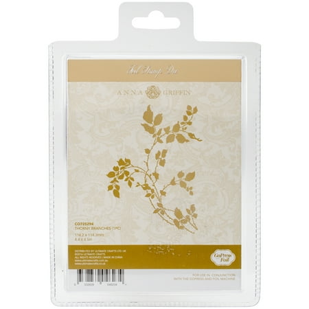 Couture Creations Anna Griffin Hotfoil Plate-Thorny Branches