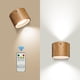thumbnail image 3 of Aplique de pared interior negro, 1 pieza, 3 niveles de brillo, aplique de pared LED sensible al tacto con 3 temperaturas de color, aplique de pared giratorio 360°, aplique de pared para cabecera, apli, 3 of 5