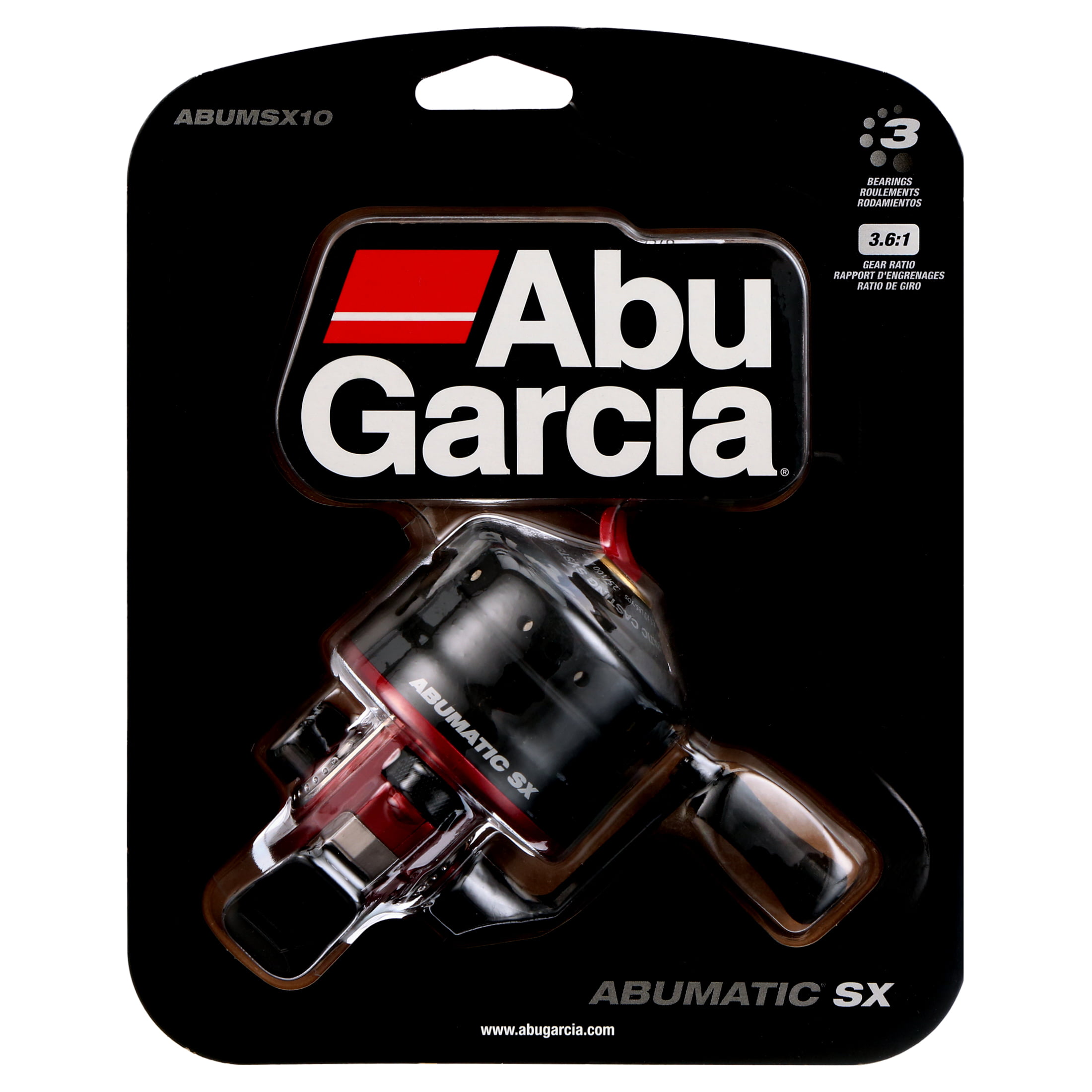 3.6:1 Gear Ratio Abu Garcia Abumatic SX Spincast Reel 10 3 Bearings 