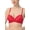 Red, variant on Women Lace Overlay Padded Underwire Bra (Regular & Plus Size 34A- 40D)