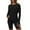 *Black, variant on ClodeEU Womens Long Sleeve Shirts , Crewneck Oversized Shirts ,Loose Top Basic Tee With Thumb buckle Black,Womens Plus XL