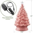 thumbnail image 4 of Árbol de Navidad Casafield de cerámica pintado a mano, 60 cm, con luces, 4 of 7