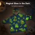 thumbnail image 3 of Kids Glow in The Dark Hooded Blanket Hoodie, Oversized Wearable Blanket for Boys & Girls Flannel Fleece One Size Purple D0P, 3 of 7
