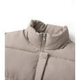thumbnail image 4 of GGleaf Women's Winter Thicken Puffer Coat Warm Snow Jacket with Fur Removable Hood khaki 3X-Large, 4 of 8