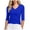 Z01-Blue, variant on Women's V Neck T Shirts Slim Fitted Half Sleeve Tops Basic Tees (Light Purple, XXL)