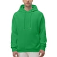 thumbnail image 2 of Dwelliawo Green Hoodies for Men Long Sleeve Hooded Sweatshirts Lightweight Hoodies Pullover Essentials Fashion Fleece Hoodie with Drawstring L, 2 of 5