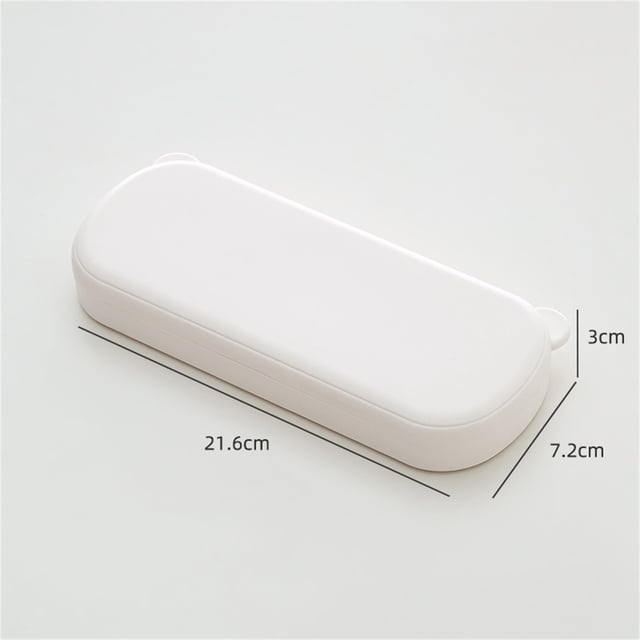 pstuiky Stationery Box Macaron Color Pp Waterproof Double-Layer Large Capacity 50 Pens Storage Pencil Case Home Office