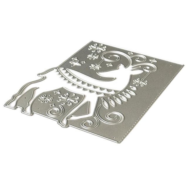 Invitación De Ciervo Tarjeta De Felicitación Troquel De Corte Efecto 3D Troquel De Corte De Acero Al Carbono Plantilla De Grabado Creativa Hecha A Mano Para Álbum De Recortes De Bricolaje Tarjeta