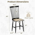 thumbnail image 2 of Costway Dining Chairs Set of 2 with PE Rattan Seats for Dining Room, Kitchen, Restaurant, 2 of 10