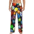 thumbnail image 2 of Picia Easter Eggs2 Mens Soft Woven Cotton Elastic Waistband Sleep Pajama Pant Lounge Sleep Pant With Pockets And Drawstring-Small, 2 of 9