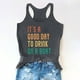 thumbnail image 2 of Camisetas sin mangas para beber para mujeres, niñas adultas, verano, playa, gráfico divertido, espalda cruzada, chaleco, blusa con refranes Pompotops  lopia990157, 2 of 7