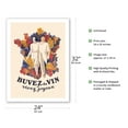 thumbnail image 2 of Drink Wine and Live Joyfully (Buvez du Vin et Vivez Joyeux) - Vintage French Advertising Poster by Leonetto Cappiello c.1933 - Fine Art Matte Paper Print (Unframed) 24x32in, 2 of 4