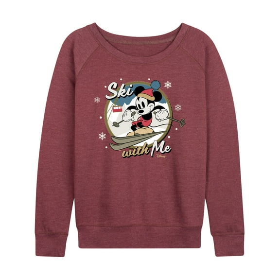 Disney - Ski With Me - Women's Lightweight French Terry Long Sleeve Shirt