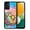 Colorful Sad Moon Happy Sun, variant on WIRESTER Shockproof Soft Rubber Cover Case for Samsung Galaxy A13 5G 6.5" 2021, Gold Glitter Sparkle With Black Yellow Glitter Leopard