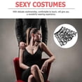 thumbnail image 2 of Fishnet Belt Skirt Hollow Mesh Skirt for Women 1Pcs Black Design, 2 of 5