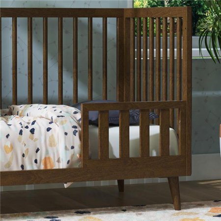 Novogratz DL8876-5WN Harper Baby Toddler Guardrail for Convertible Crib ...
