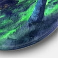 thumbnail image 3 of Designart 'Tropical Beach In Summer Paradise With Palm Trees' Nautical & Coastal Circle Metal Wall Art 36x36 - Disc of 36, 3 of 5