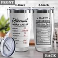 thumbnail image 2 of Retirement Gifts Tumbler for Men Women,20 oz Stainless Steel Insulated Tumbler with Lid,Humorous Retirement Gift Idea, Funny Retired Gifts for Men, 2 of 6