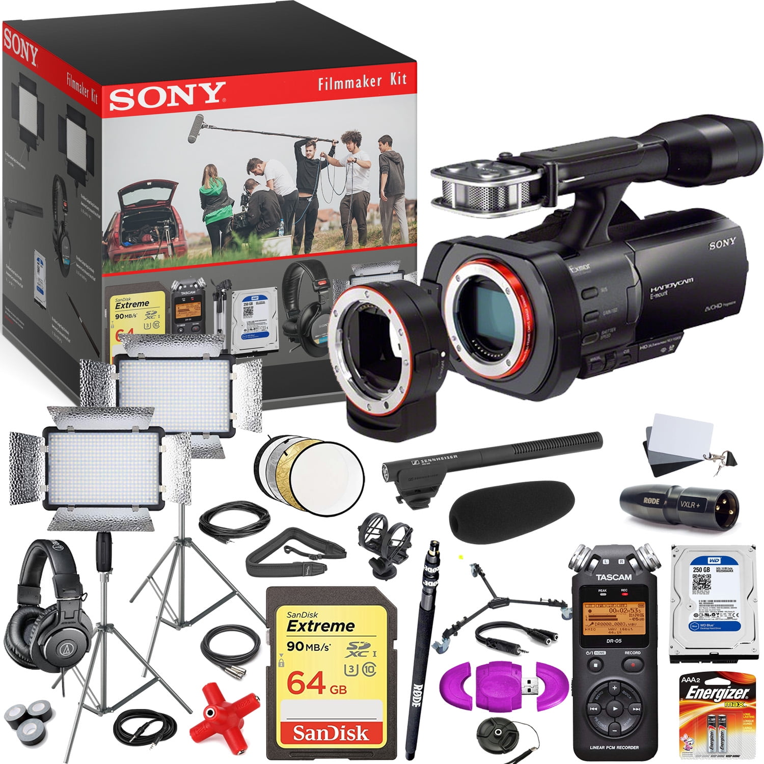 Sony NEXVG900 FullFrame Interchangeable Lens Camcorder Pro Filmmaker