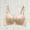 Beige, variant on Amidoa Beige Womens Bras Lace Underwire Push-up Embroidered Bras Women's Lingerie L