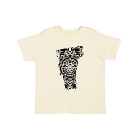 

Inktastic Vermont Silhouette Mandala Gift Toddler Boy or Toddler Girl T-Shirt