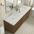 thumbnail image 3 of James Martin Vanities 485-V72-3Enc Myrrin 72" Double Basin Wood Vanity Set - White, 3 of 7