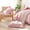 Baby Pink, variant on Blush Pink Comforter Set King – Soft Microfiber, Lightweight All Season Bedding, Ruffle Shabby Chic Cozy Bed Set with 2 Pillow Shams, Machine Washable