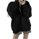 thumbnail image 2 of Ailaofu Womens Long Cardigan Casual Zipper Hooded Jacket Long Sleeve Solid Trench Coat for Women, 2 of 6
