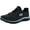 Black/Aqua, variant on Skechers Womens Summits - Quick Getaway Trainers Lifestyle Running Shoes