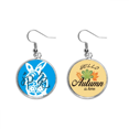 thumbnail image 1 of Año Nuevo de conejos animal China Zodiac Pendiente del lóbulo de la joyería del pendiente de la hoja del otoño Unbranded M, 1 of 3