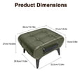 thumbnail image 2 of Small Footstool Ottoman - Stylish and Functional Modern Faux Leather Footrest for Extra Seating in Living Room, Entryway, or Office, 2 of 10
