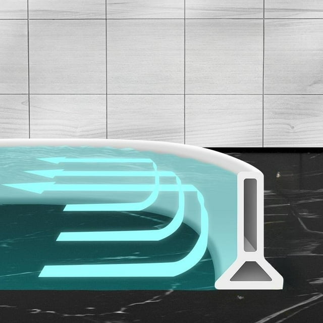 La tira de bloqueo de agua de silicona se puede doblar libremente para bloquear el agua de la ducha