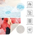 thumbnail image 6 of Ryvnso Tropical Flowers Bathroom Shaggy Rugs Toilet Mat Soft Contour Rug, 6 of 9
