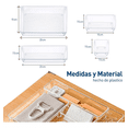 thumbnail image 4 of Organizador De Cajones Joyas Maquillaje 25 Pzas De Plástico transparente, 4 of 5