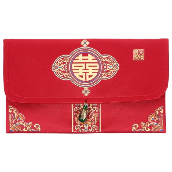 2pcs Chinese Red Envelopes: Lucky Money Pockets Hongbao Chinese Element Invitation Envelop for Wedding New Year Spring Festival Party Supplies