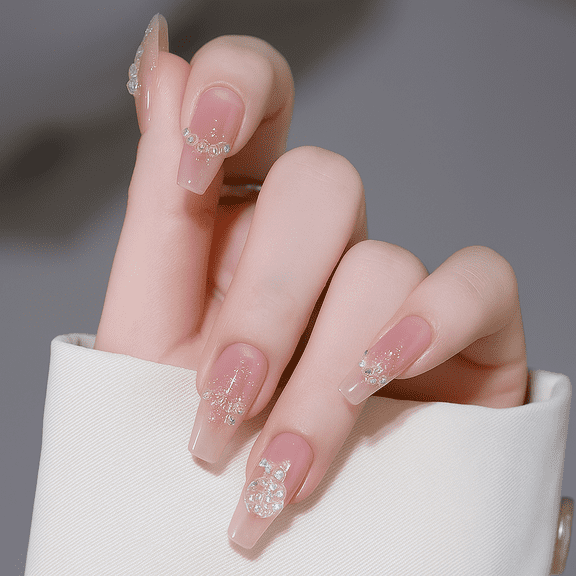 Press on Nails Full Cover Luxury False Nails for Women and Girls 24PCS