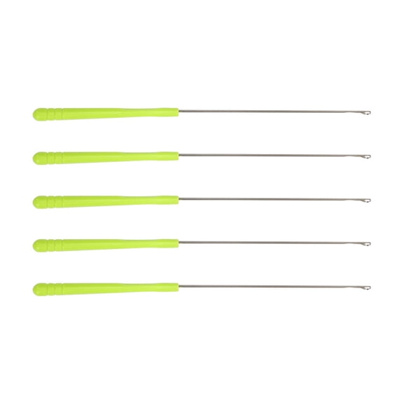 5PCS Plastic Handle Crochet Needle Hook Crochet Needle for Hair Braiding, Dreadlock Beads, Crochet Making